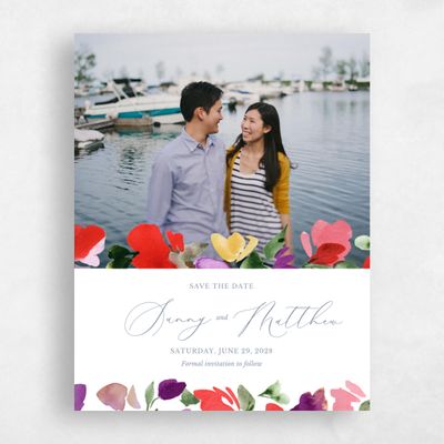 Bright Red Wedding Save the Date - Springboro Photo