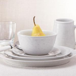 Medium Basic Bowl - White on White