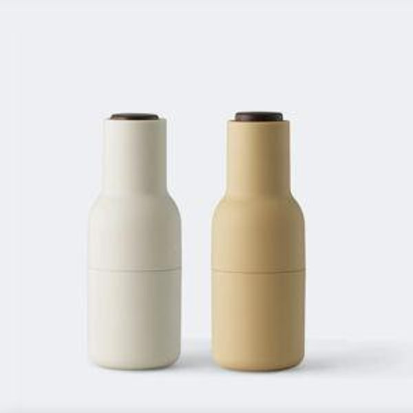 Bottle Grinders, Set of 2 | Barley, Walnut Lid