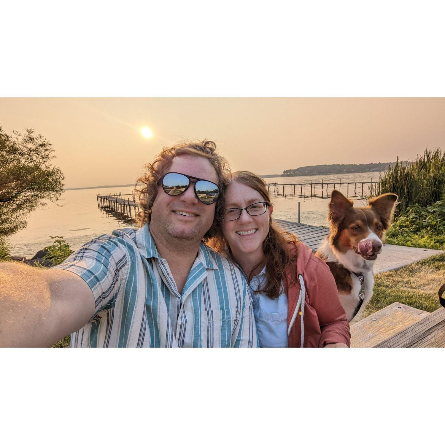 Falafel dinner on Lake Mendota