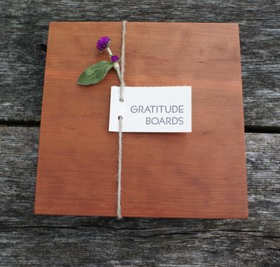 9" Gratitude Board- Cherry