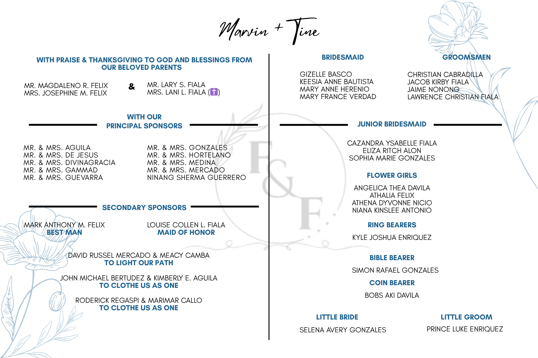 The Wedding Website of MARVIN FELIX and TINE FIALA