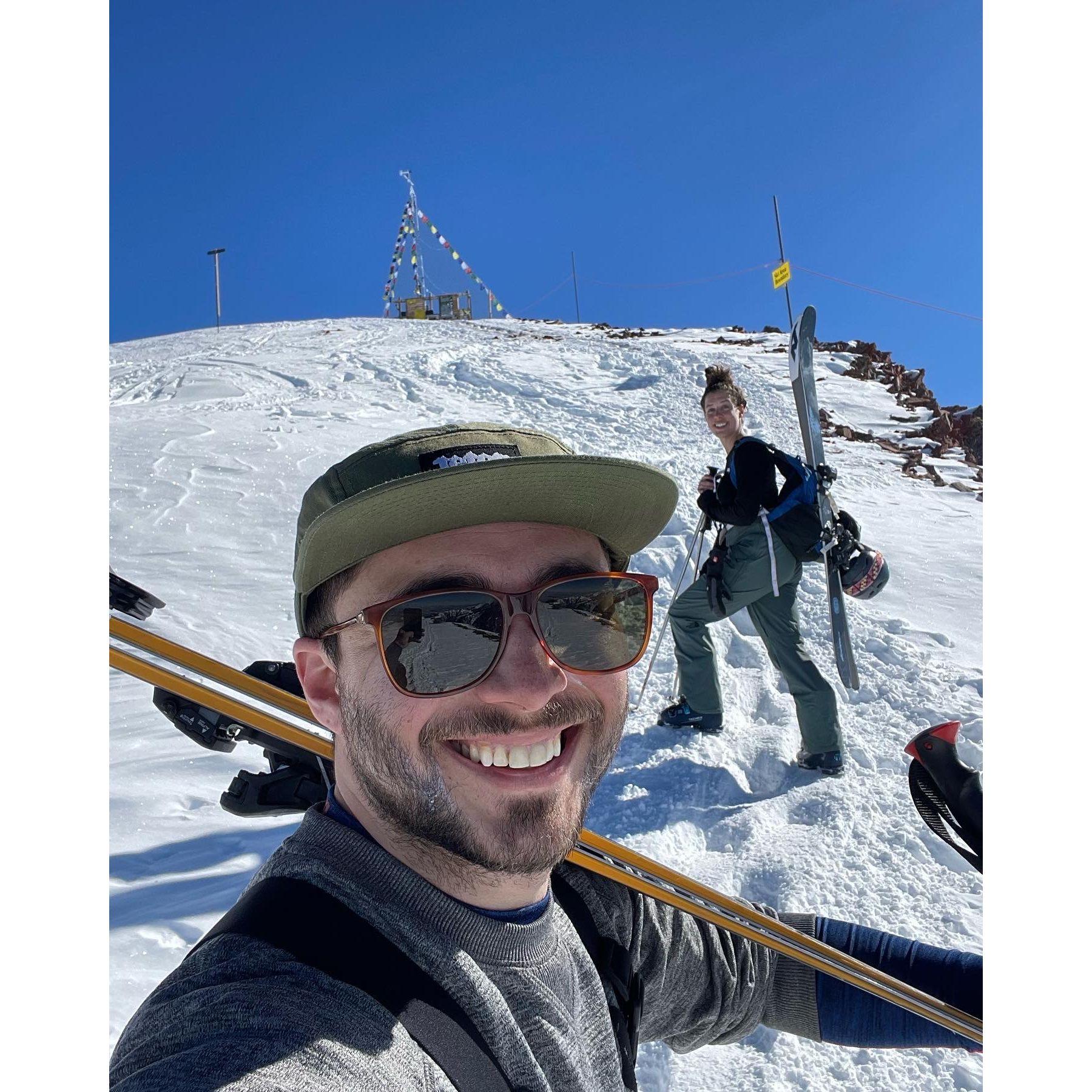Our first bowl hike after getting engaged, February 2022