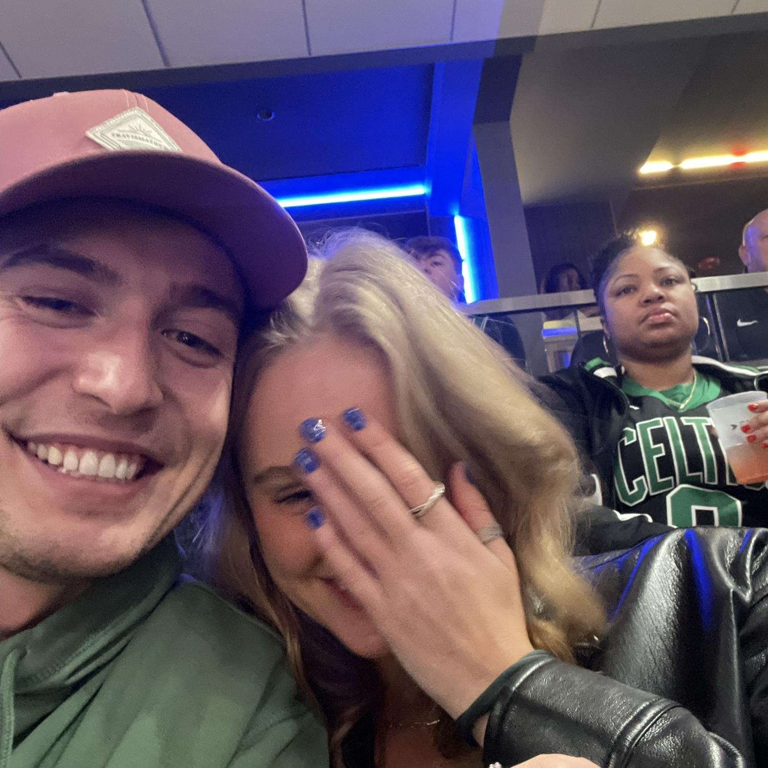 Our first date at the Celtics Pacers game