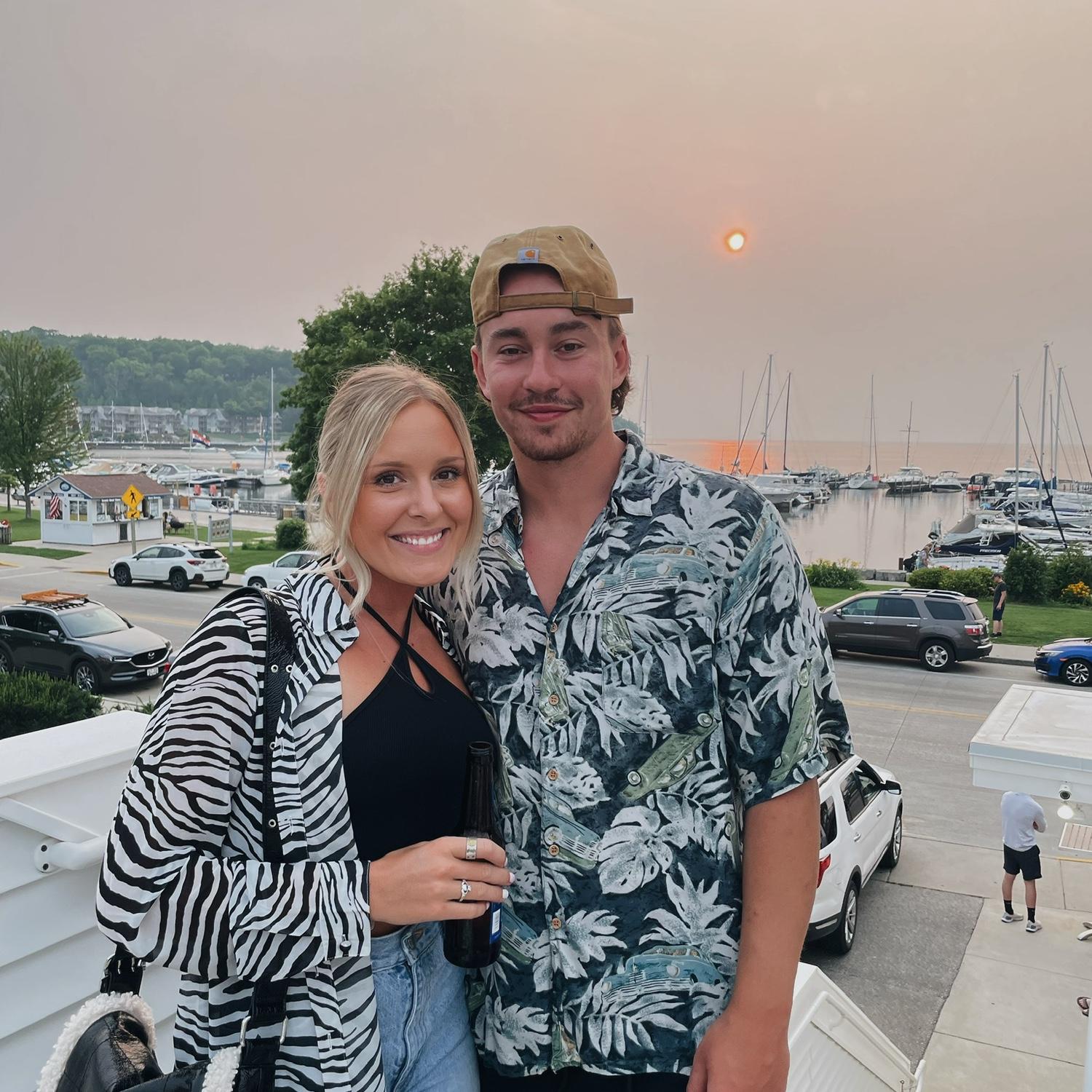 Our favorite date spot, Boathouse on the Bay in Door County, Wisconsin!