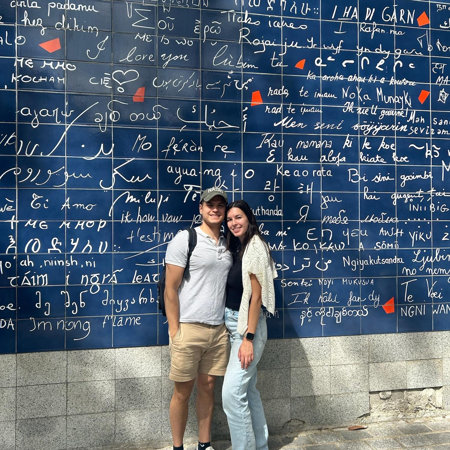 The “love” wall in Paris