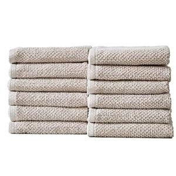 Linery Popcorn 12-pc. Quick Dry Washcloth