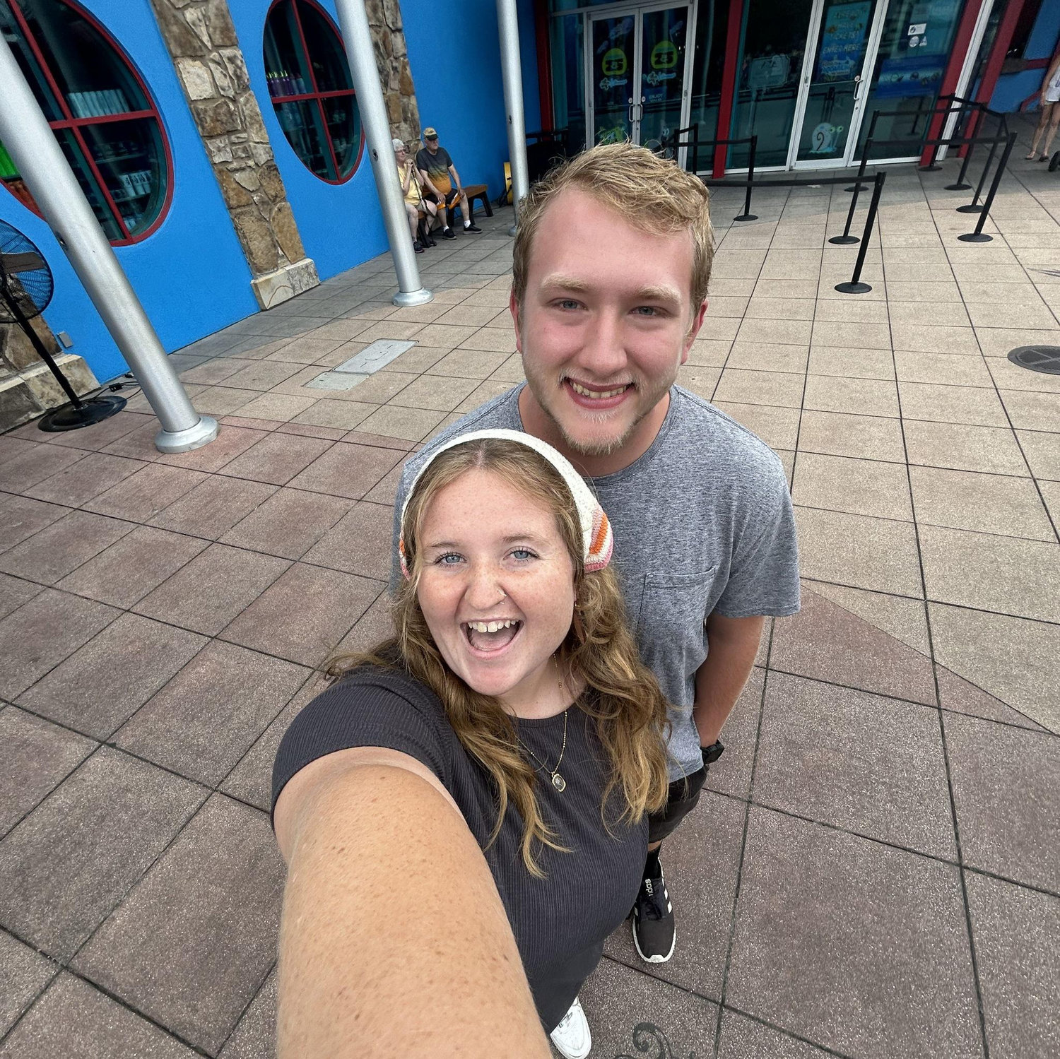 Jordan and Emma's second date in Gatlinburg, TN at the aquarium!
