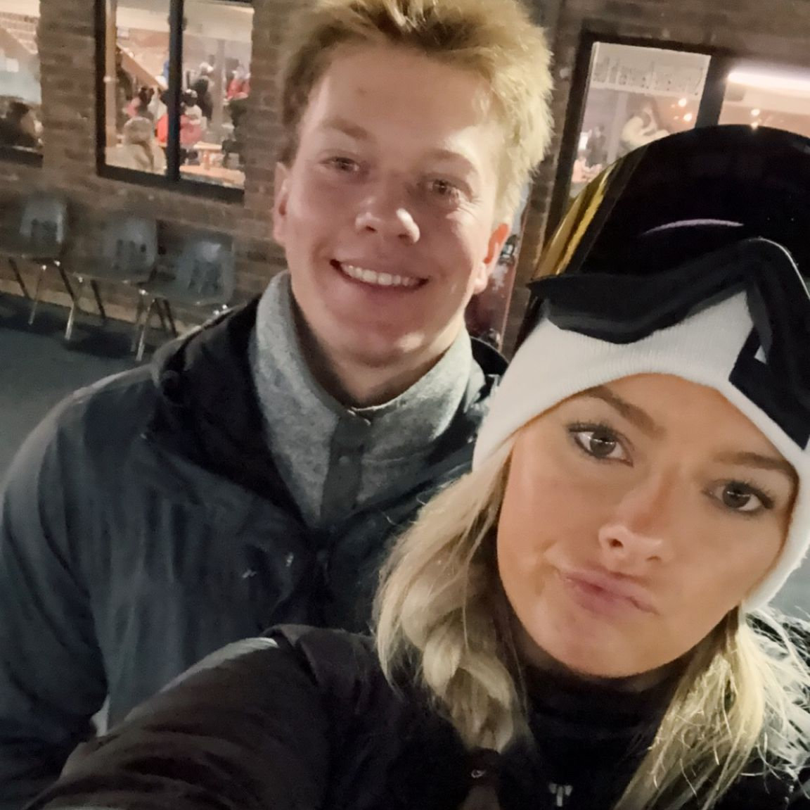 Our first time skiing
