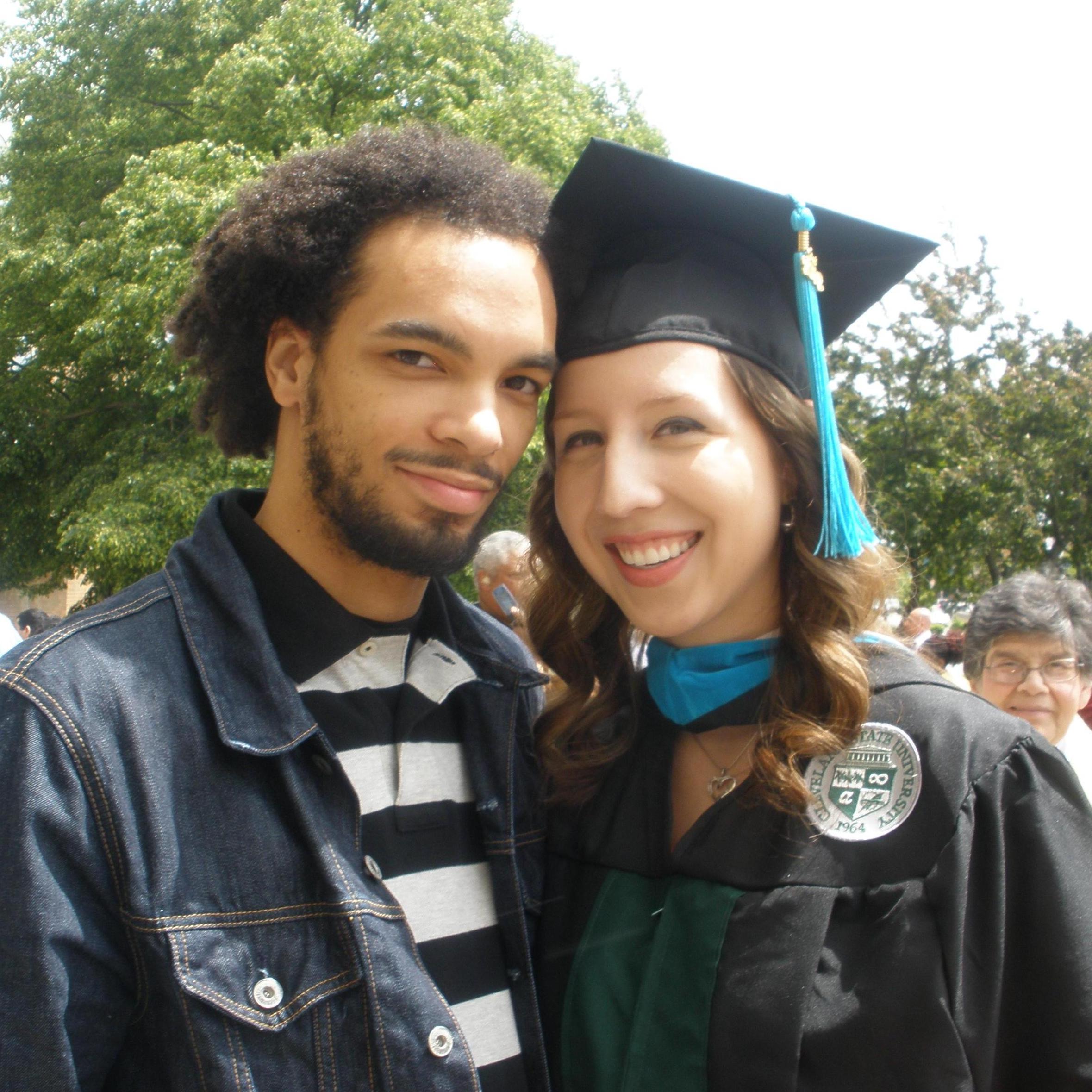 Mia's graduation from graduate school in 2012 with a Master's of Public Administration