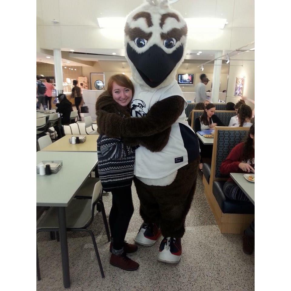 Ozzie our UNF mascot. SWOOP!
