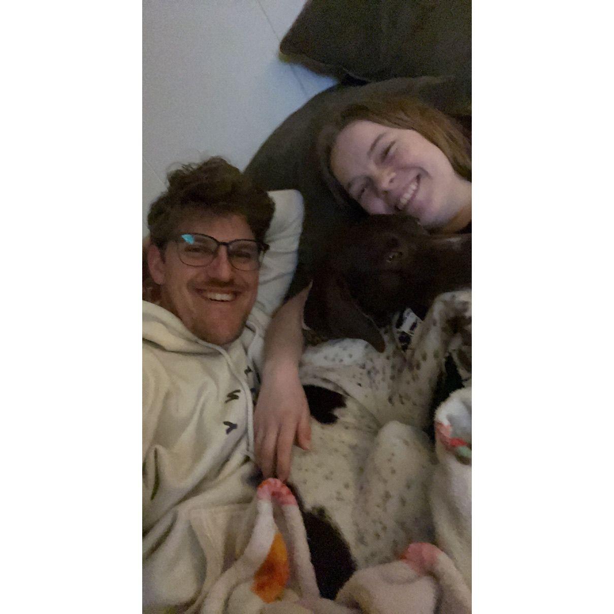 Dixie wanted snuggles