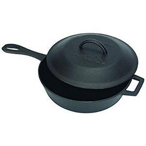 Lodge L8CF3 Cast Iron, Pre-Seasoned, 3-Quart, Black