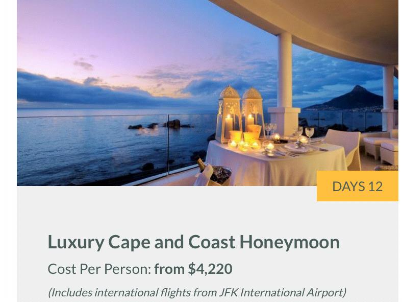 Our Honeymoon Fund for Africa