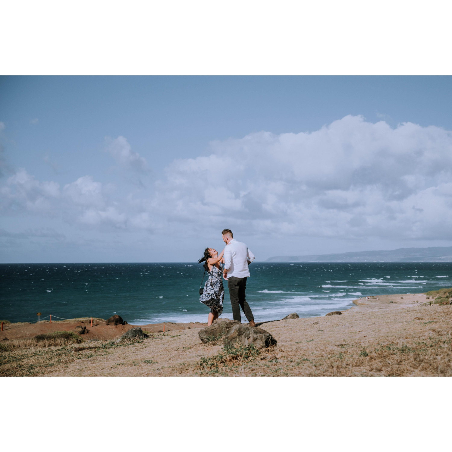 The ACTUAL proposal photo (meaning the non-posed one where the photographer was hiding behind a rock).