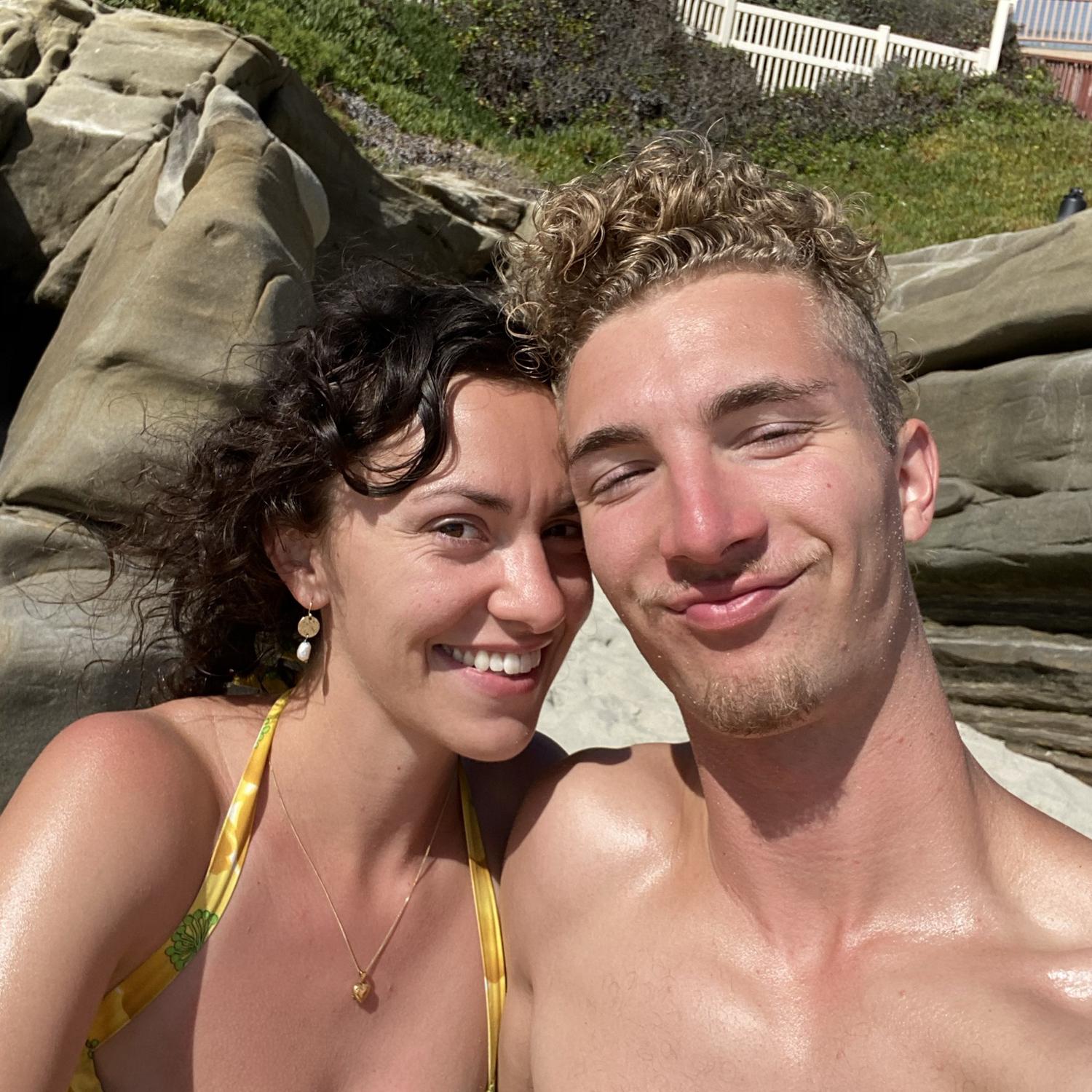 At Windansea Beach (our favorite!) in San Diego.