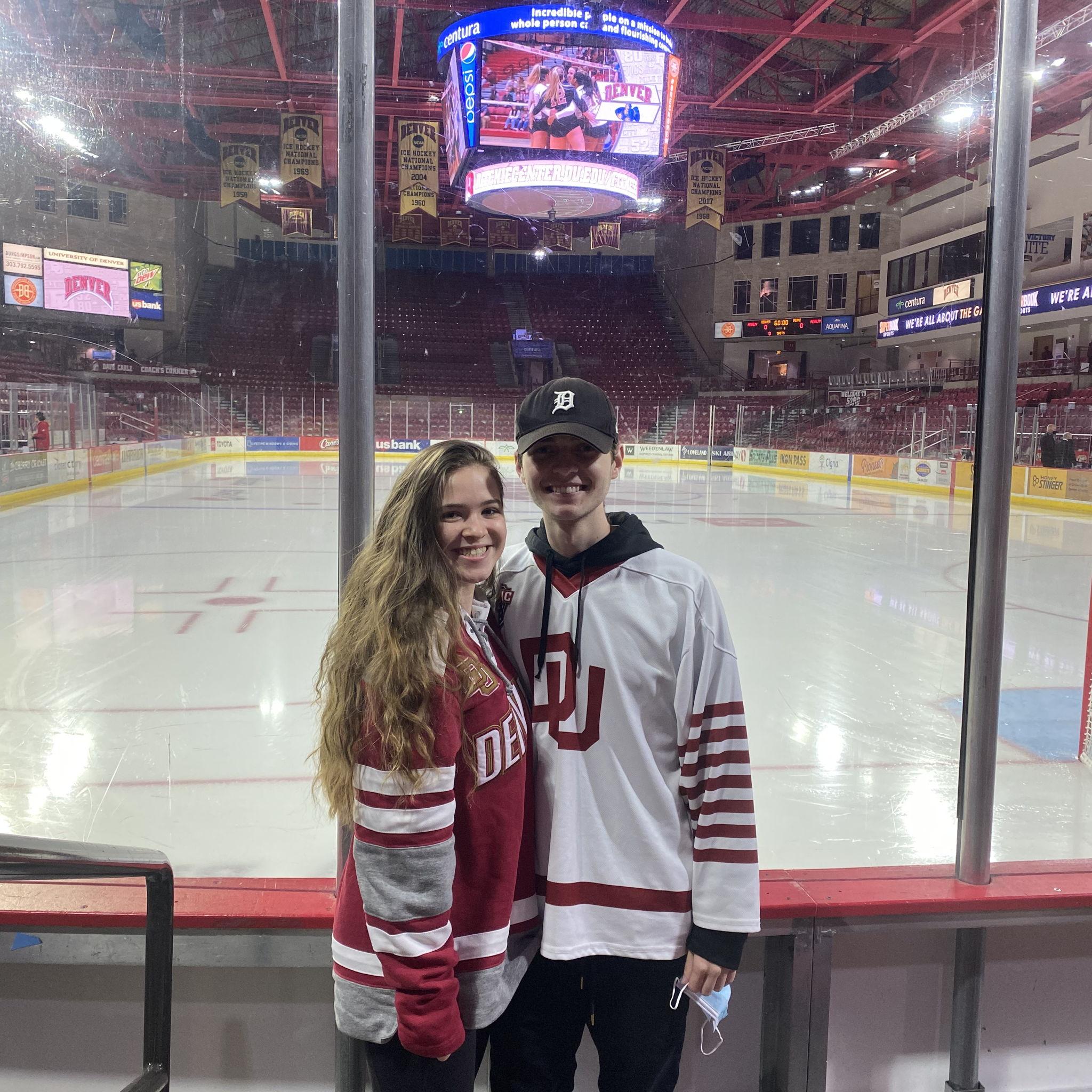 DU hockey game, 2021!