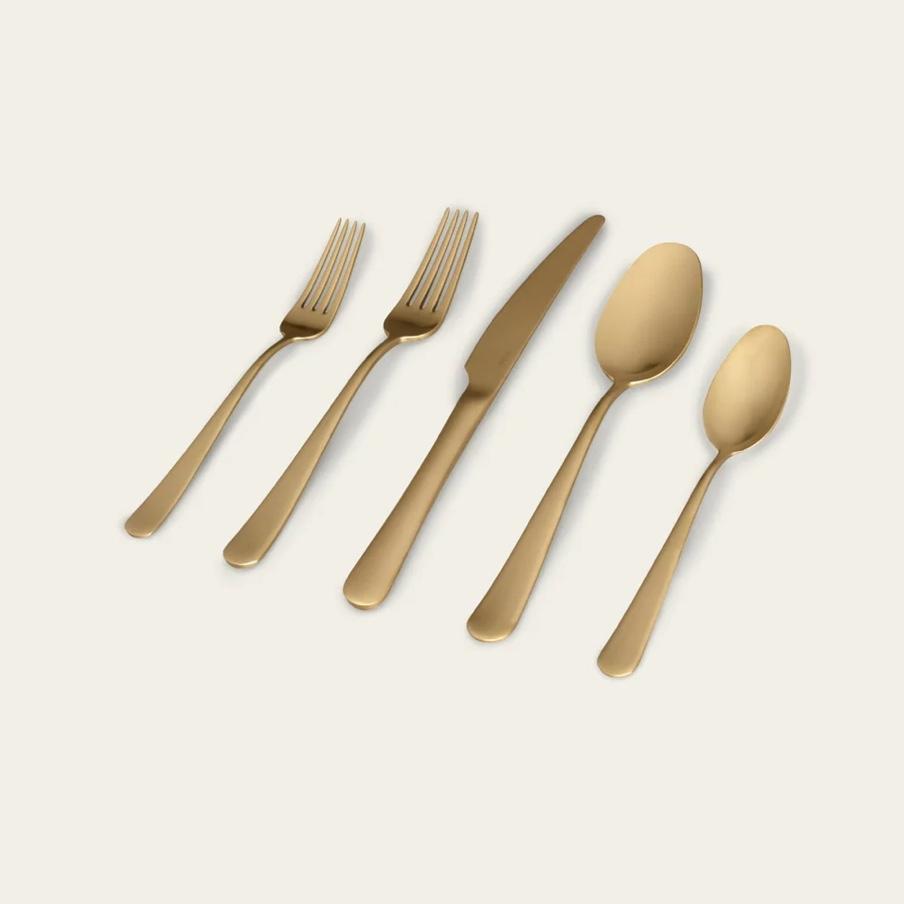 Matte Gold Flatware Set