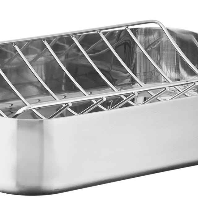 Cuisinart MultiClad Pro Stainless 16-Inch Rectangular Roaster with Rack
