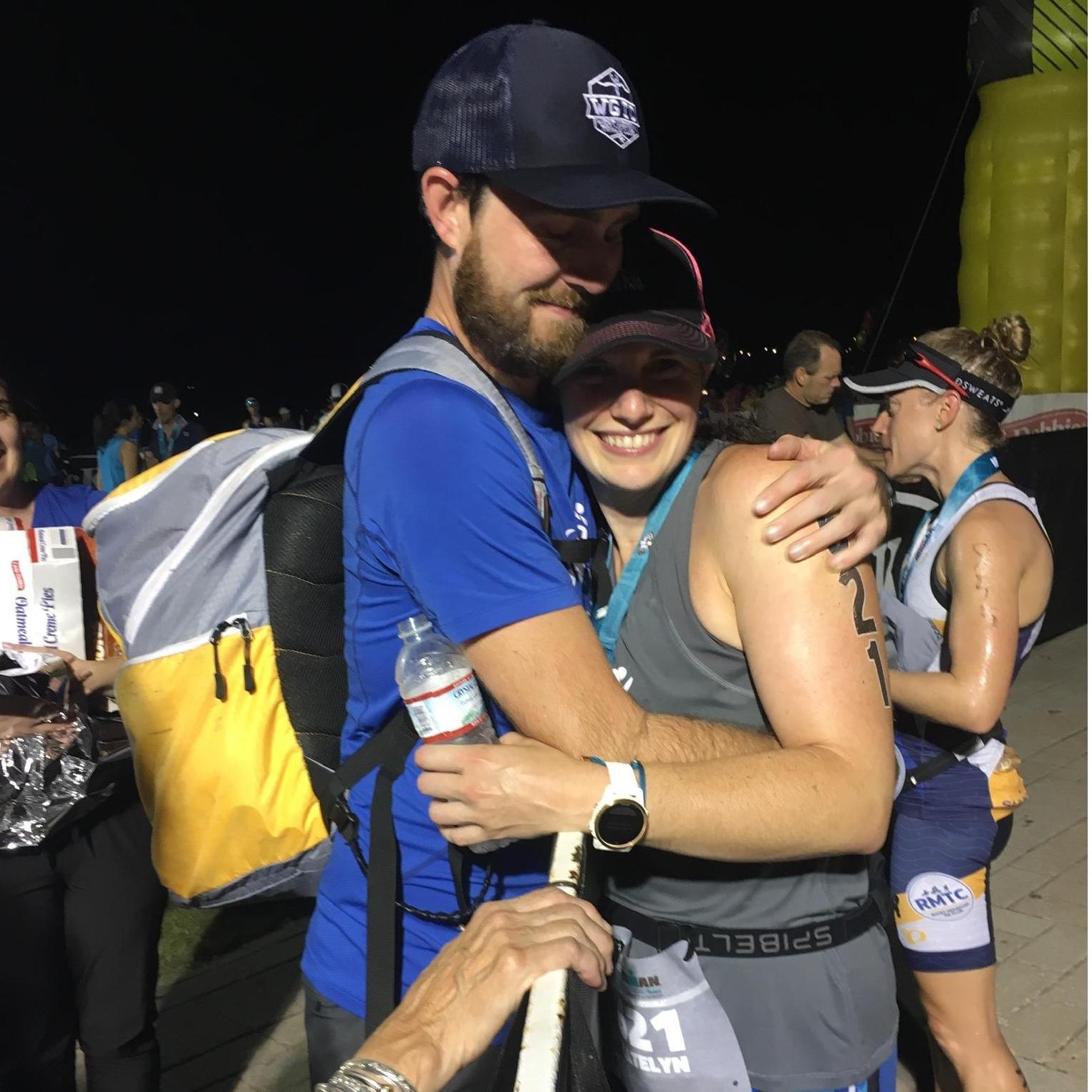 Finish line of Ironman Chattanooga in Chattanooga, TN - September 2018