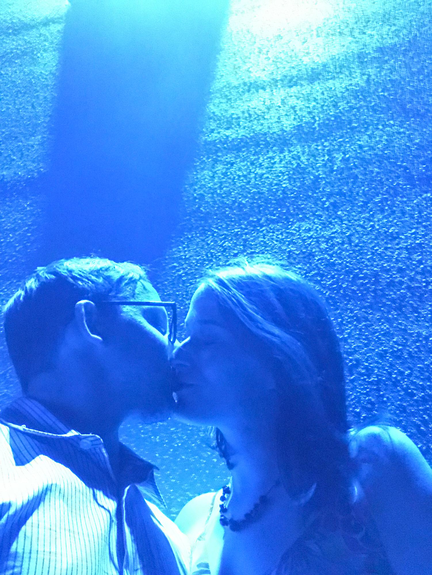 This was on our 3rd date, by Lake Hefner.