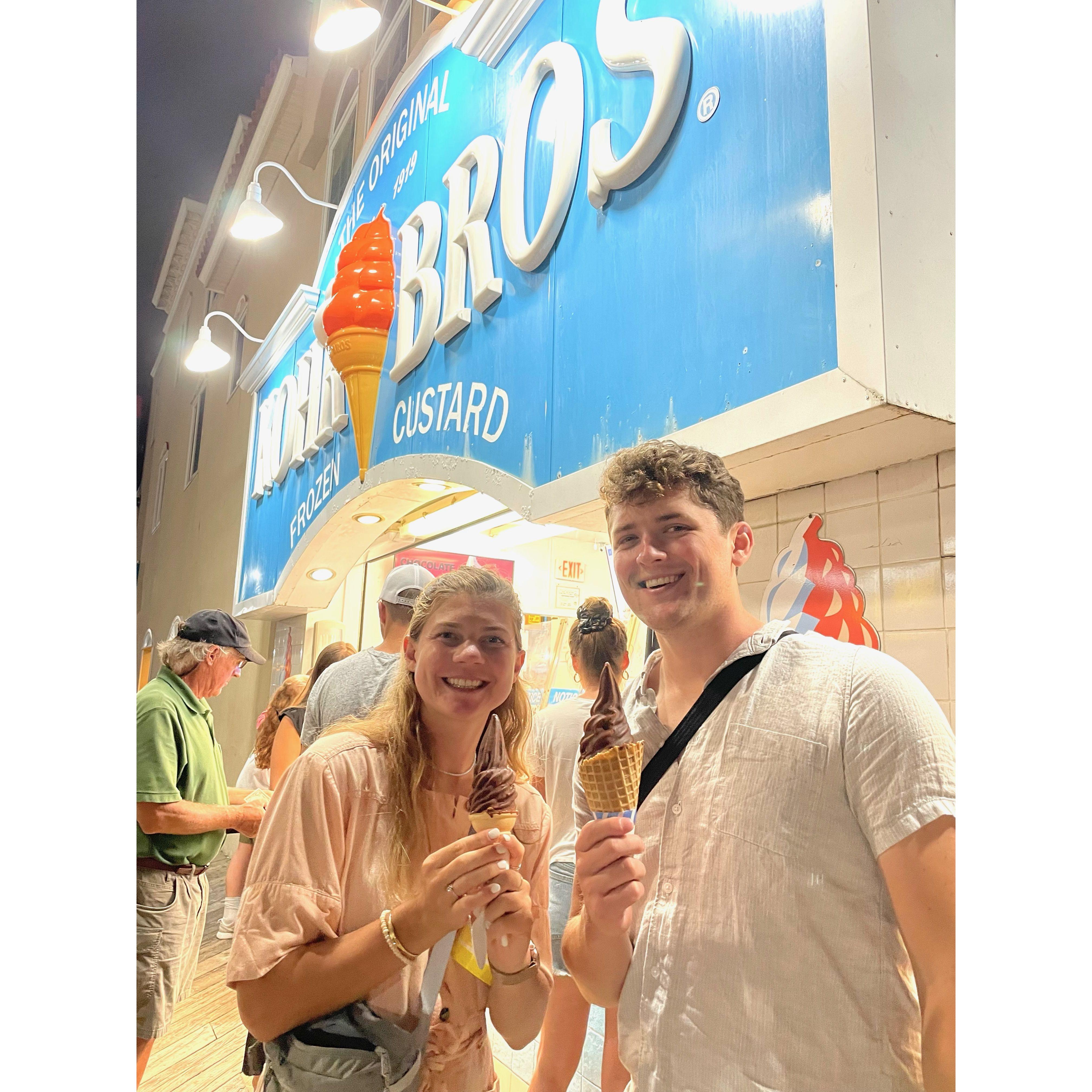 Caitlin's first time in Ocean City!