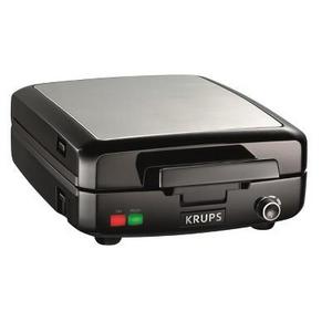 KRUPS 4-Slice Belgian Waffle Maker with Removable Plates
