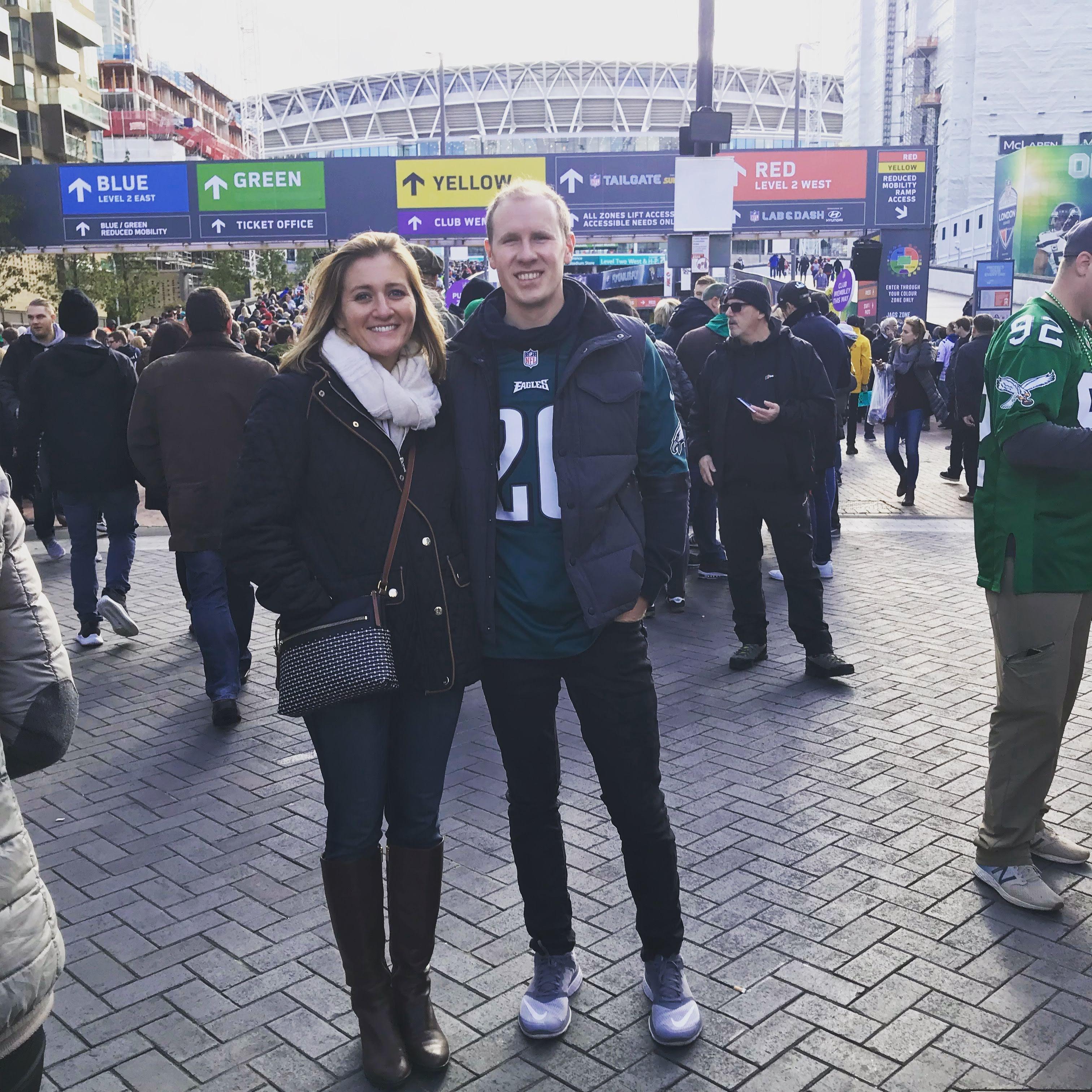 Followed the Philadelphia Eagles to London!