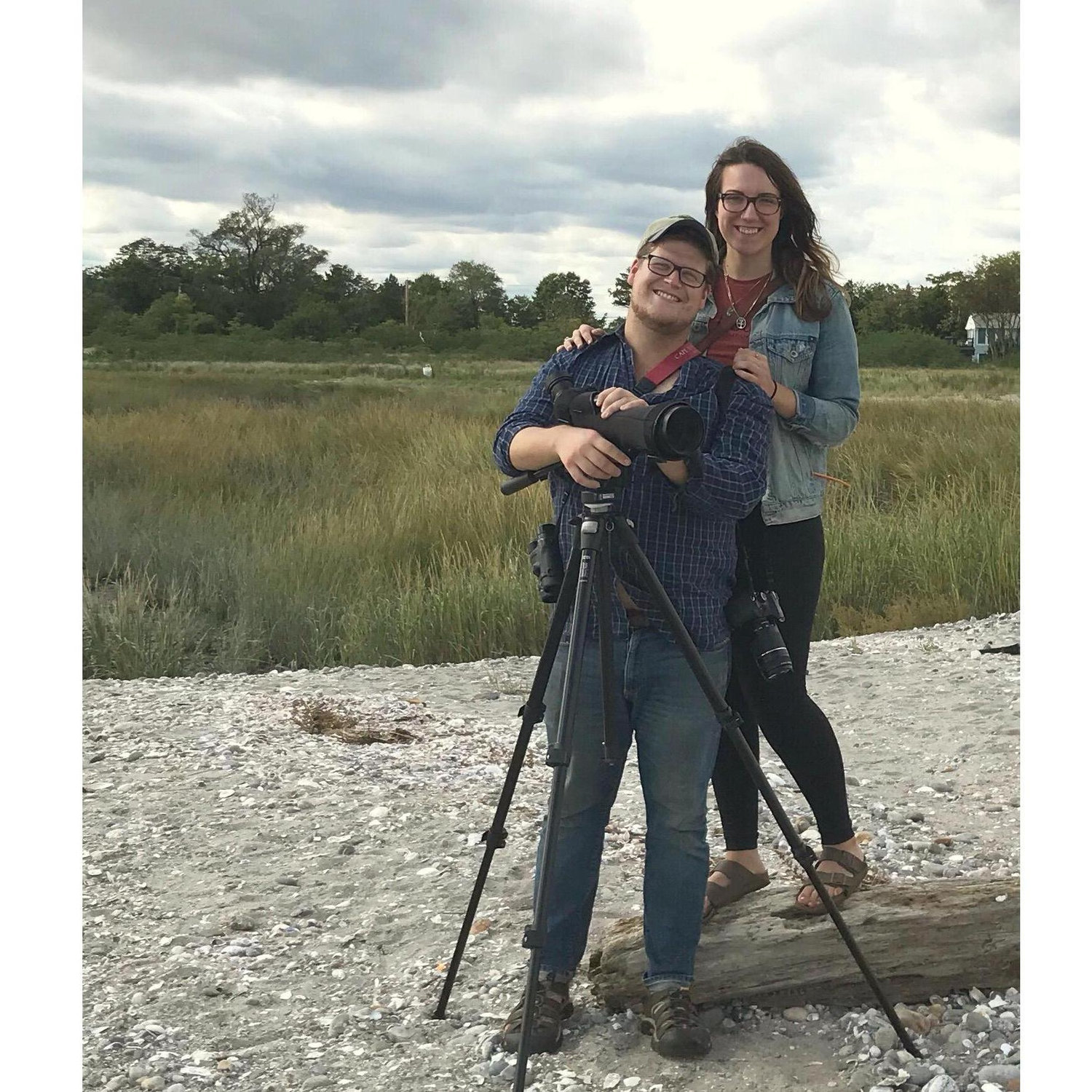 Our wedding website wouldn't be complete without a picture of Zach birding