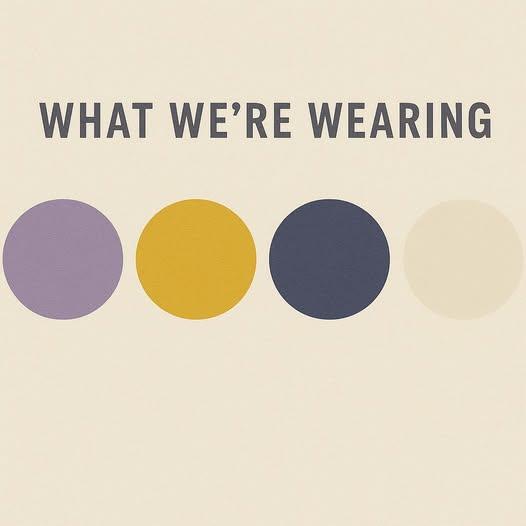 This is what the bridal party will be wearing.