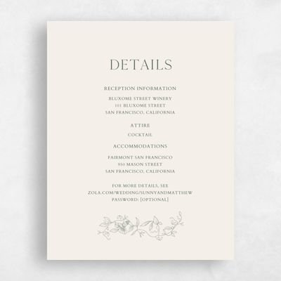 Grayed Hunter, Beige Wedding Enclosure - Plumeria