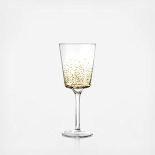 Gold Luster White Wine Glass, Set of 4