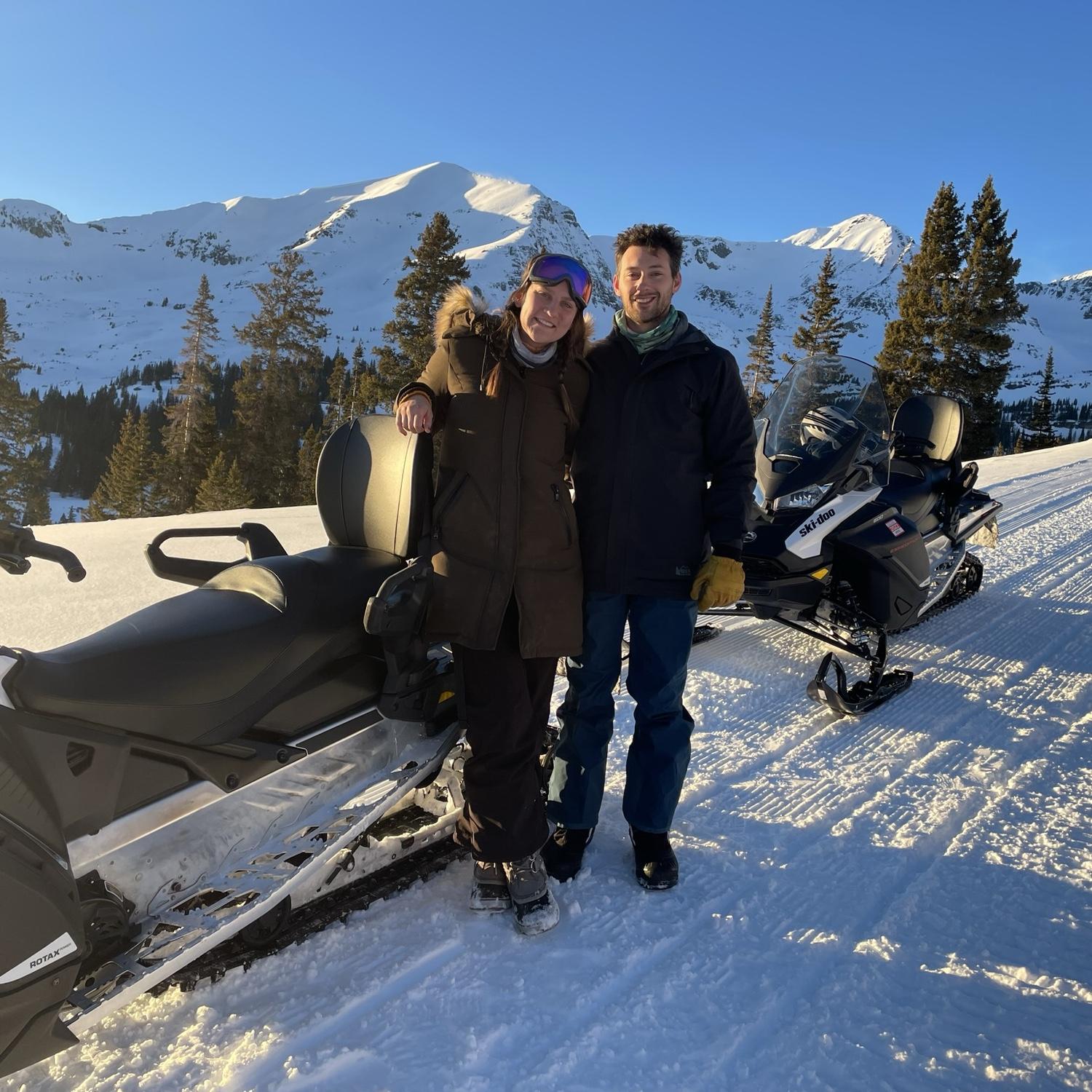 Snow mobiling in our favorite place in the world. Crested Butte