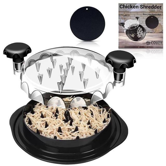 Chicken Shredder,Visible Plastic Chicken Breast Shredder Tool Twist, Large Meat Shredder Tool With Handles,Suitable For Pork, Beef, Cabbage,For a Gift, Dishwasher Safe, Anti-Slip BPA Free