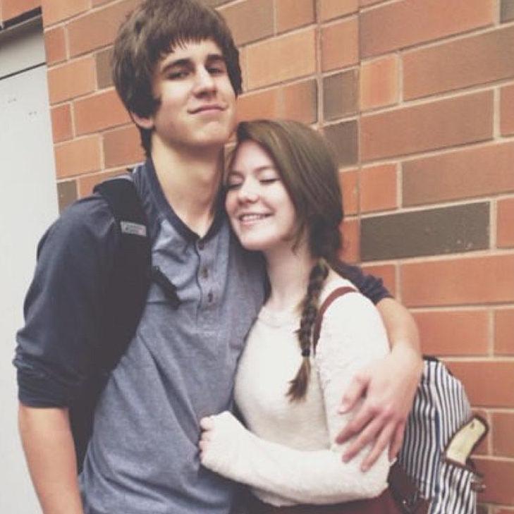 Our first picture together, sophomore year of high school :')