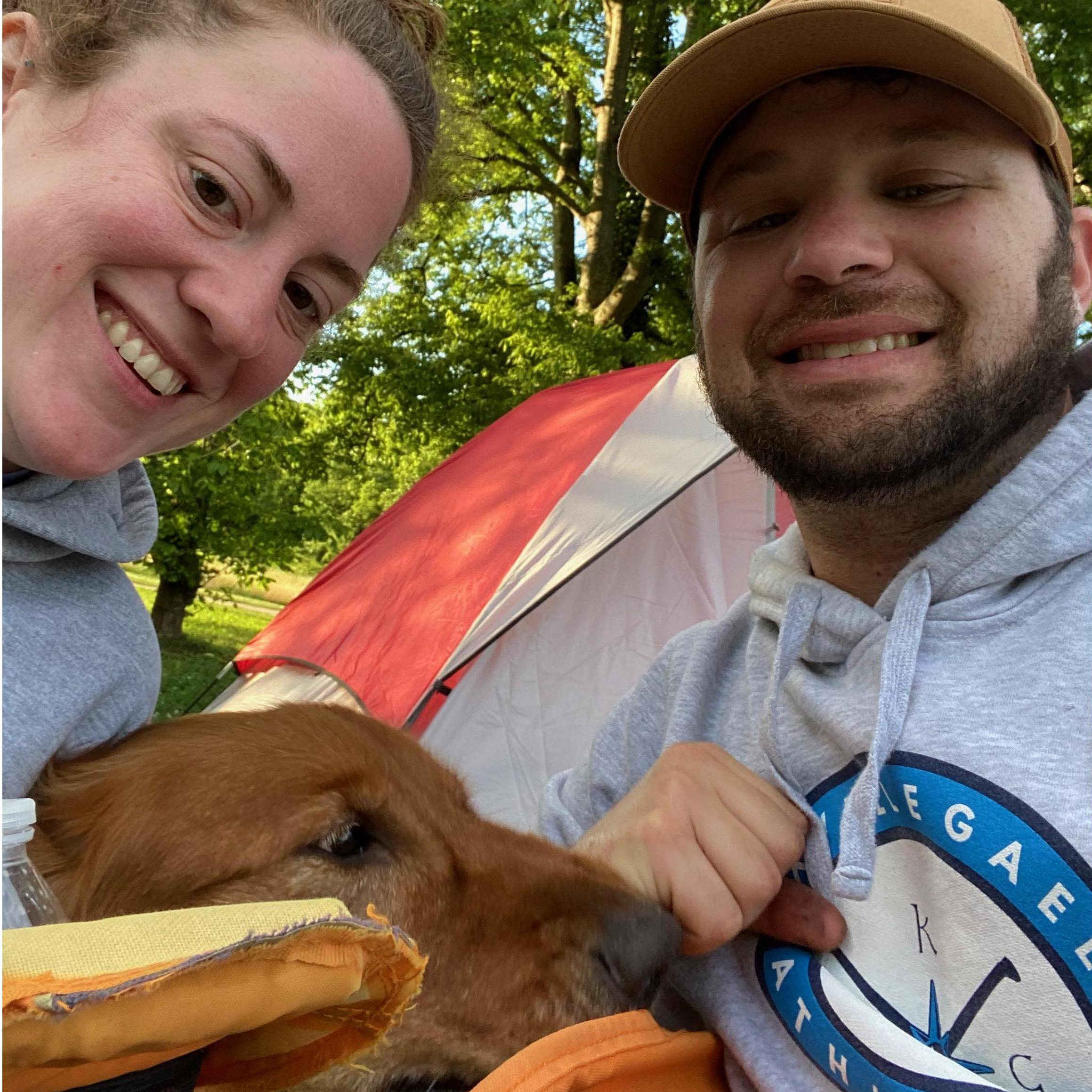Tucker loved his first camping trip, too!
