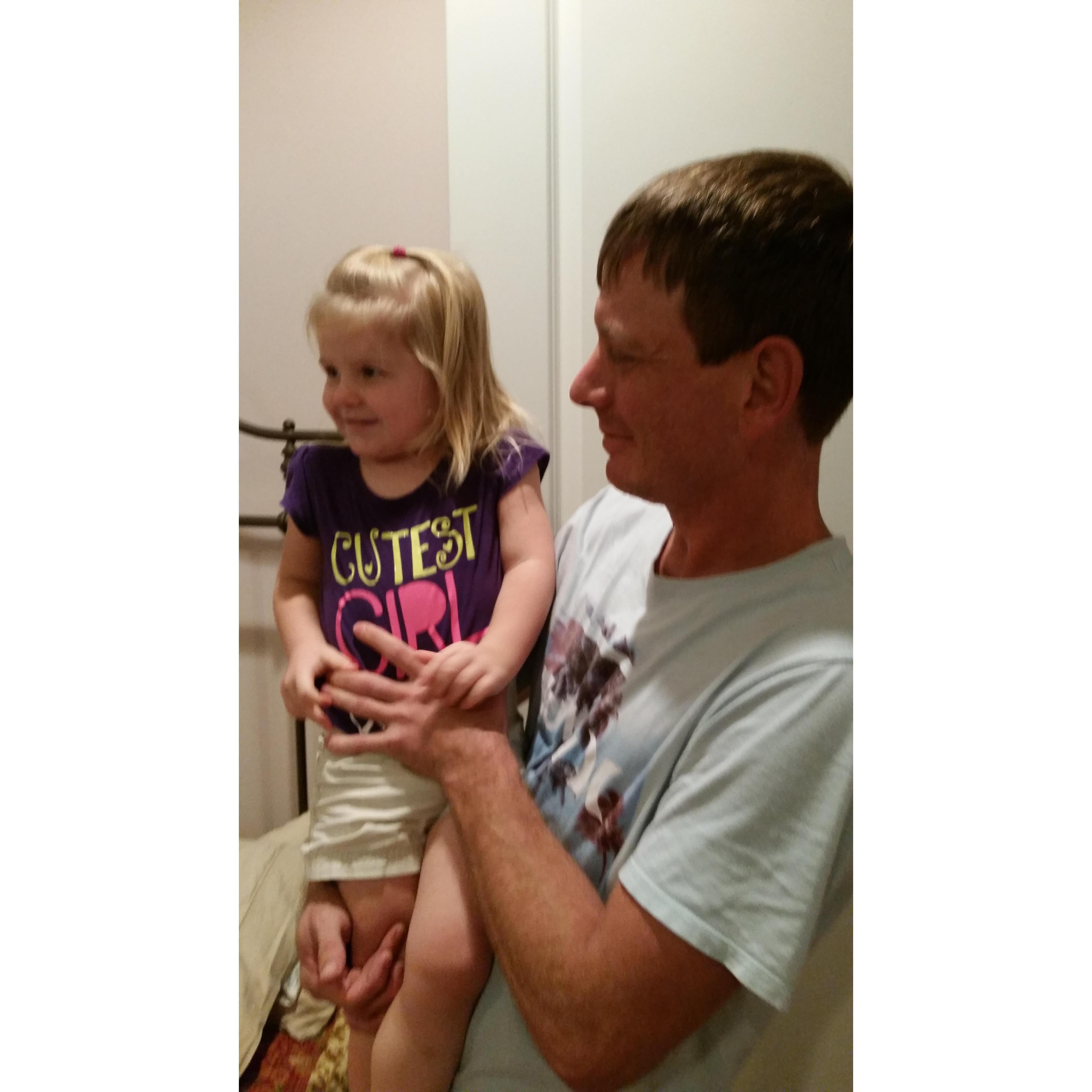 Like I've said, he has always been a great daddy from the start.