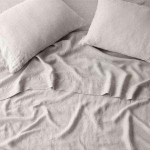 Solid Sand Linen Sheet Set / King Size