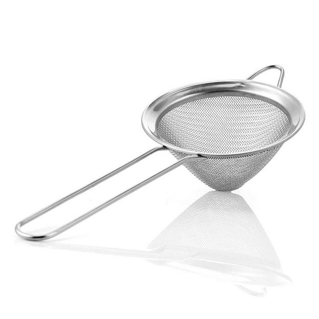 Fine Mesh Sieve Strainer Stainless Steel Cocktail Strainer Food Strainers Tea Strainer 3 inch by Homestia
