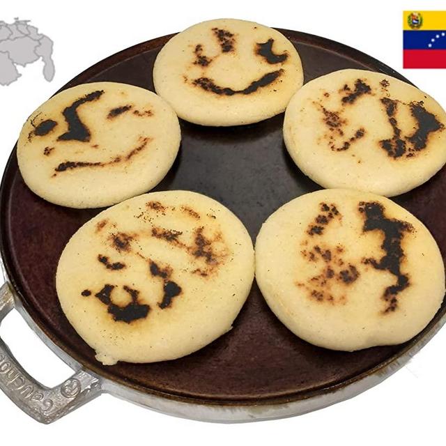Gauchogrillx Budare pre-curado para arepas, 26cm ( 10.2" pre-seasoned griddle) Hecho en Venezuela por VIKO