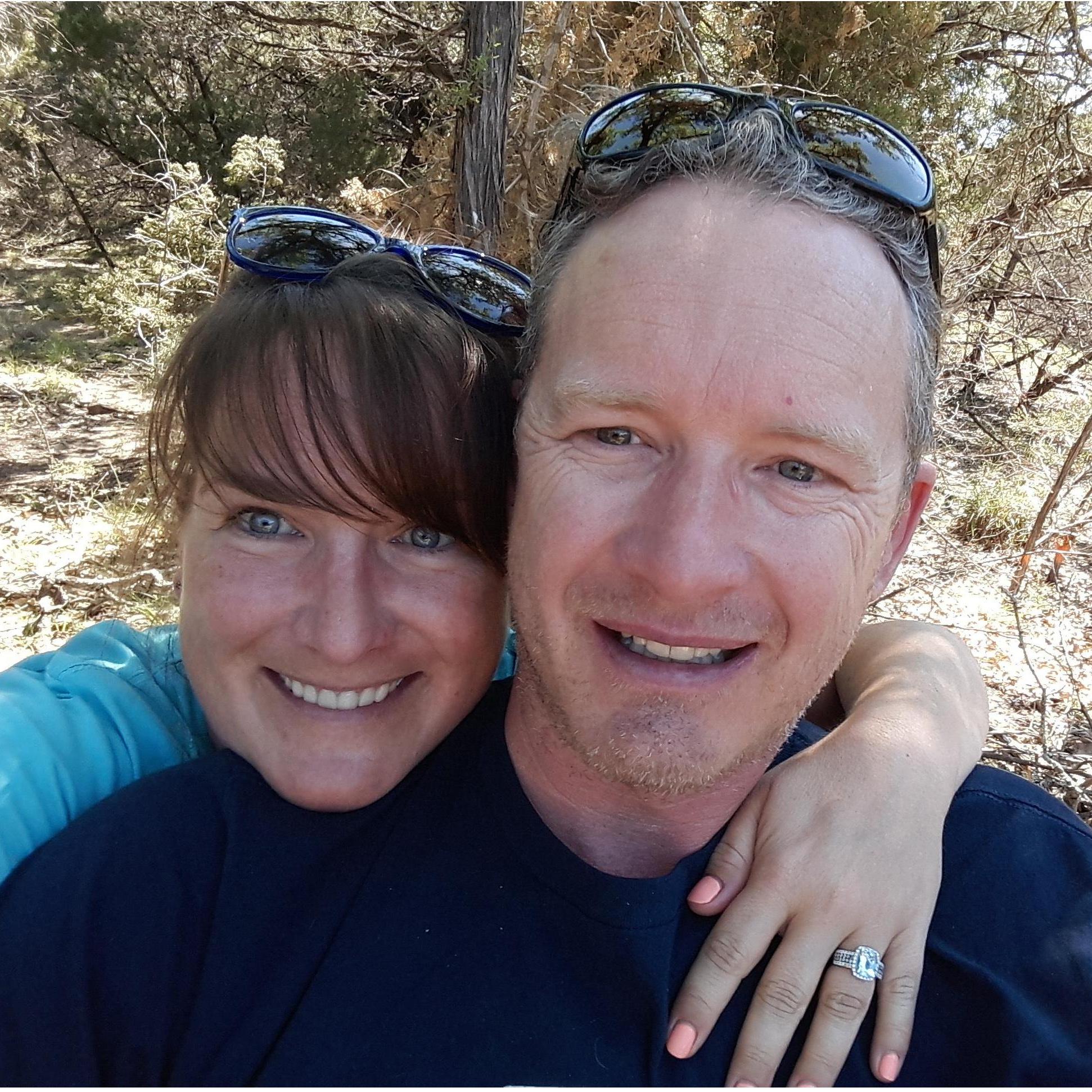 Chris proposed on our lot where the new house is being built