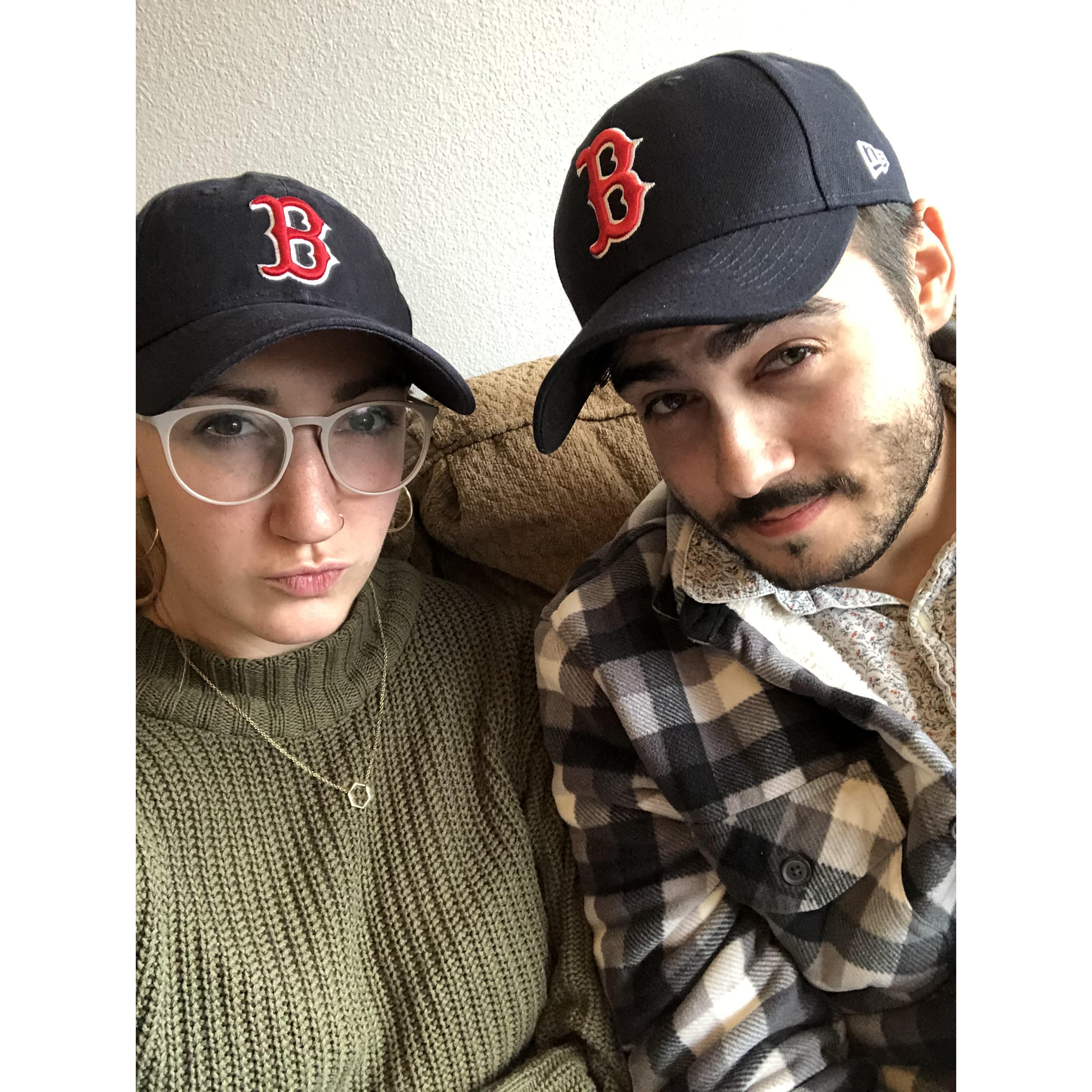 we grew up loyal to the san francisco giants, but the boston red sox won us over