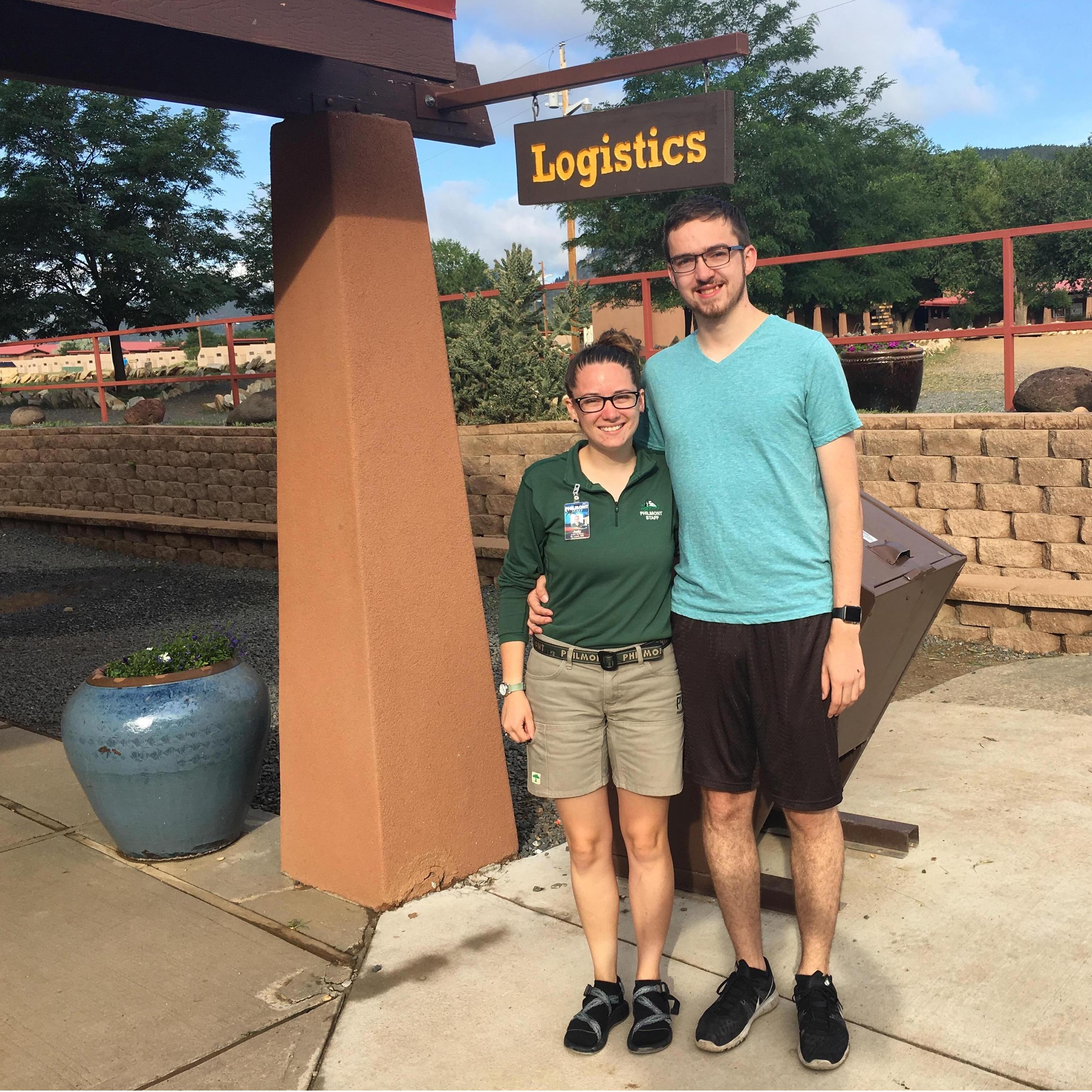 Michael visiting Judy at Philmont (July 2017)