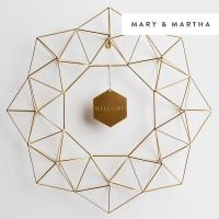 Geometric Metal Wreath - Peace on Earth + Welcome