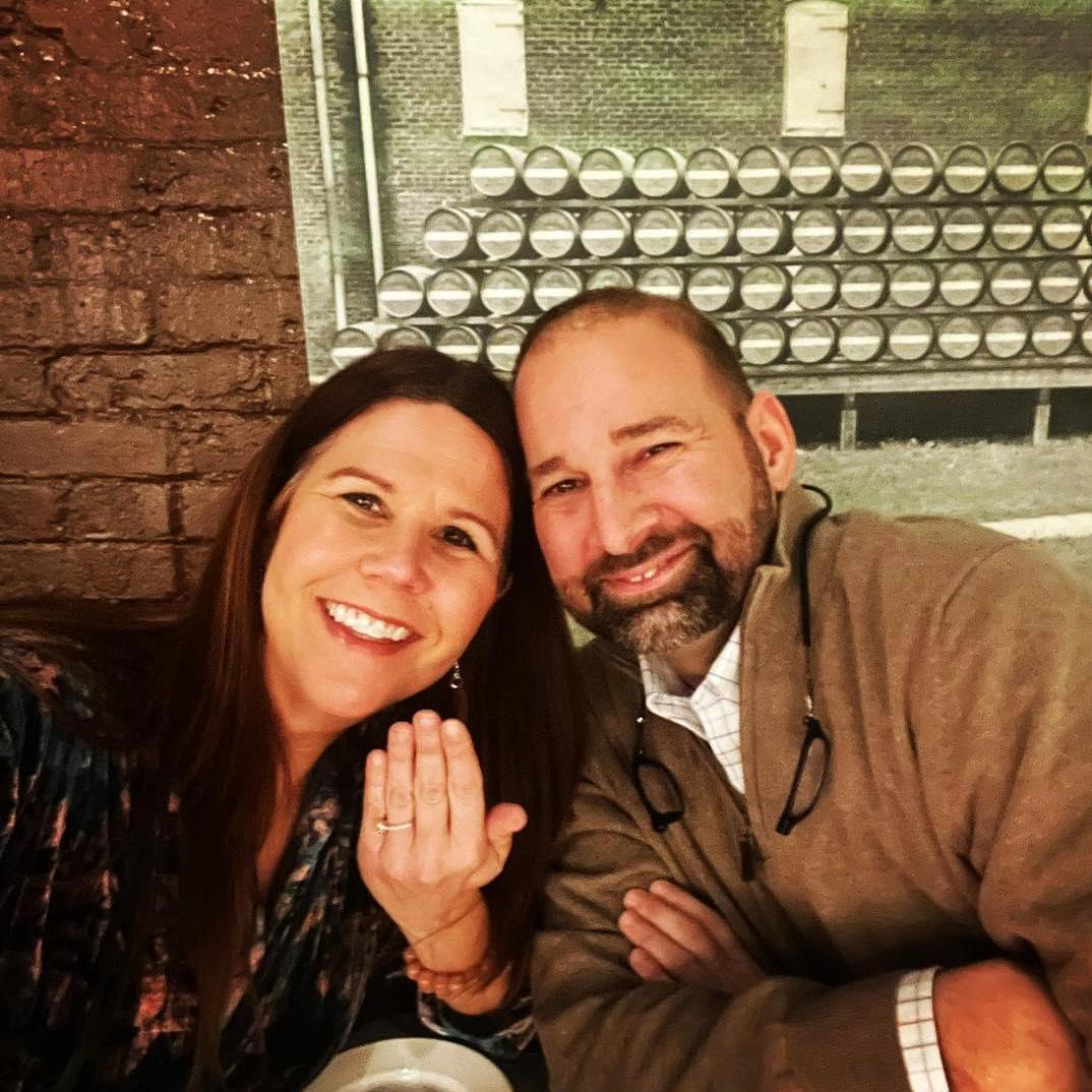 The night we got engaged!