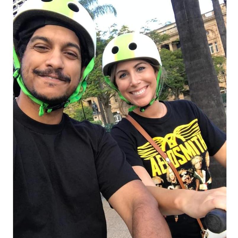 Scootering around Sydney, Australia in 2019.