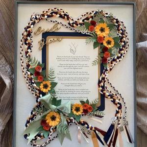 Framed Hand Fasting Cord wedding memorabilia keepsake