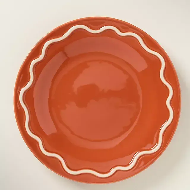 Lucie Portuguese Stoneware Dinner Plates, Set of 4