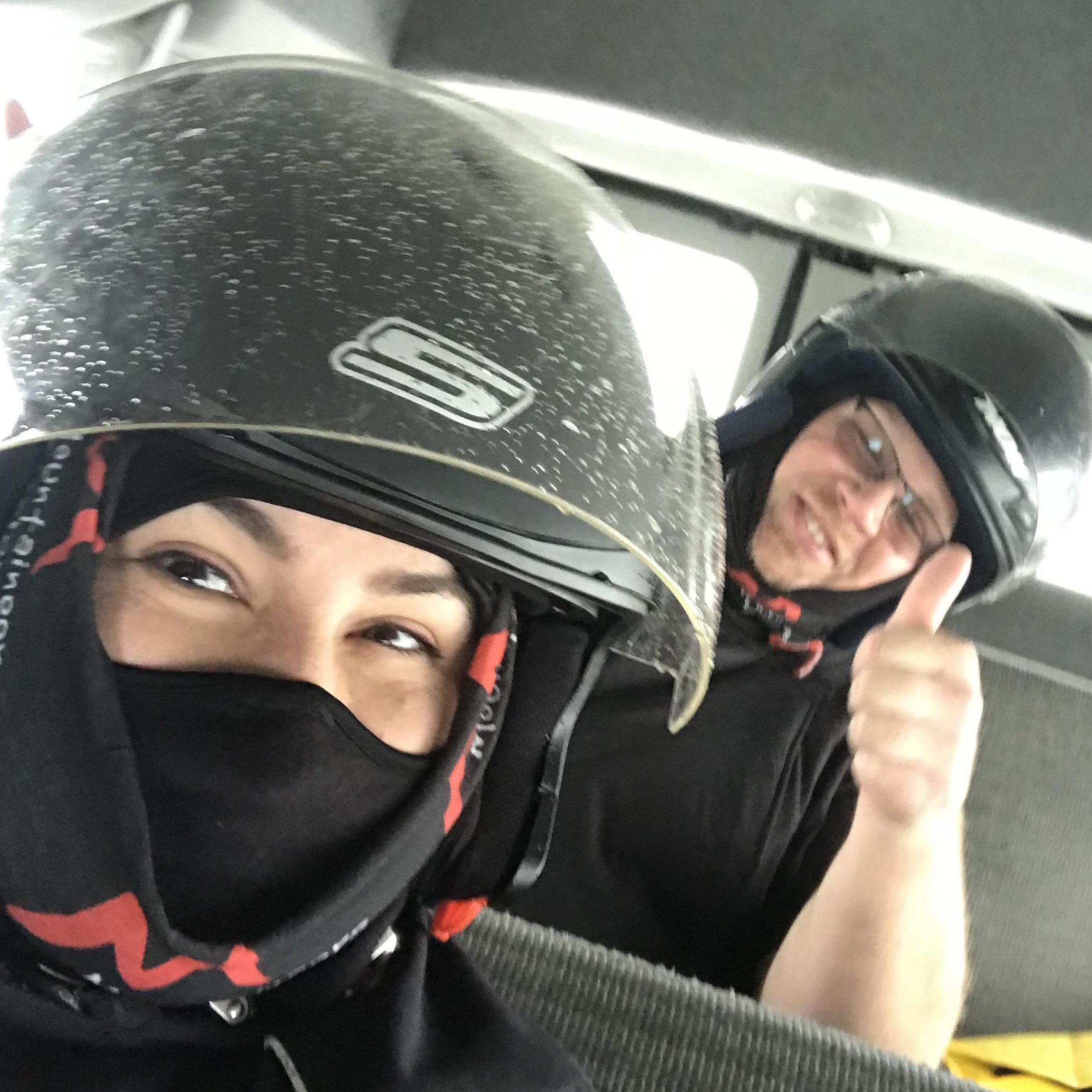 On our way to ride snowmobiles on Skálpanesvegur Glacier, Iceland, 2018
