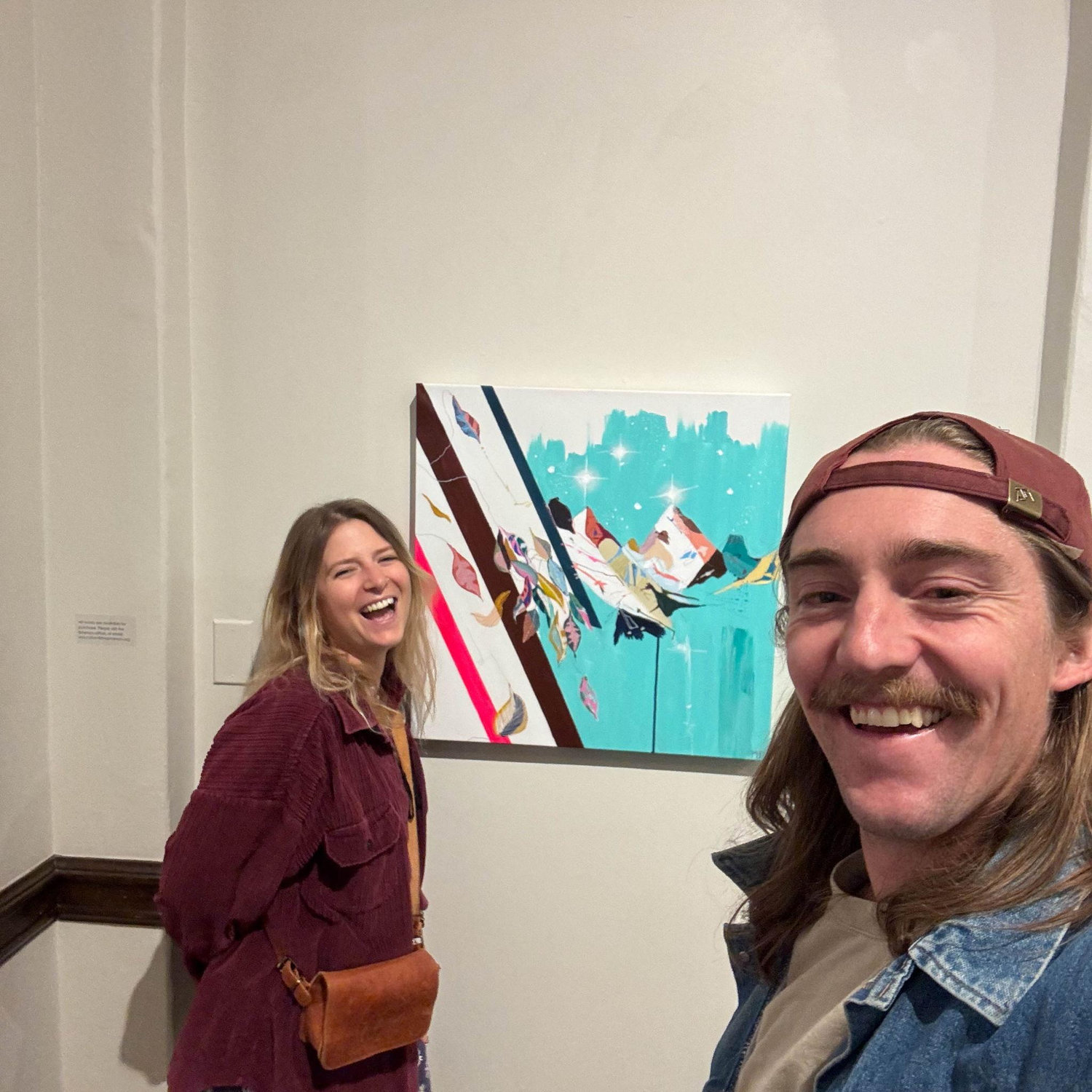 Ry always supportive of Mads' many art shows!